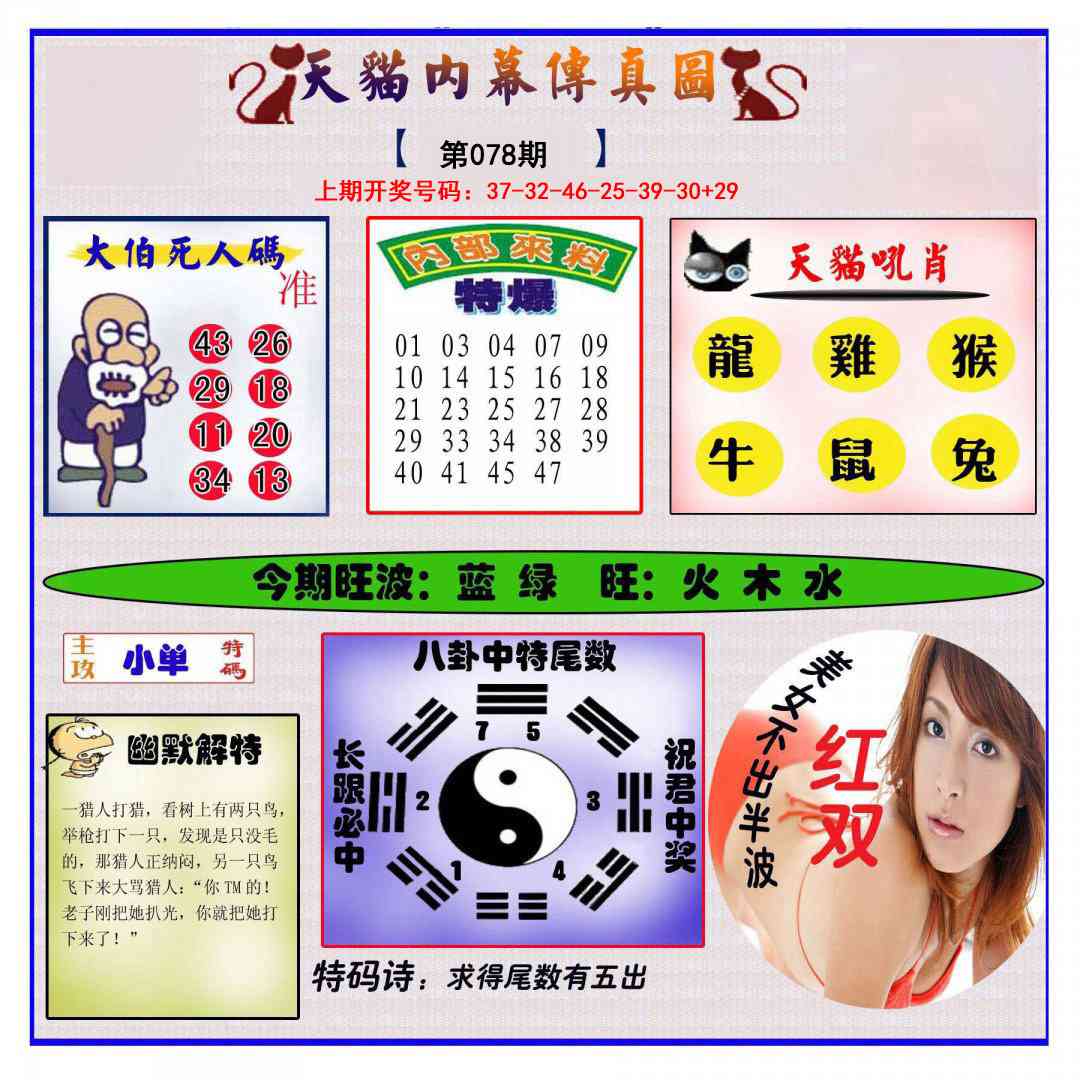 078期内幕传真图[图]