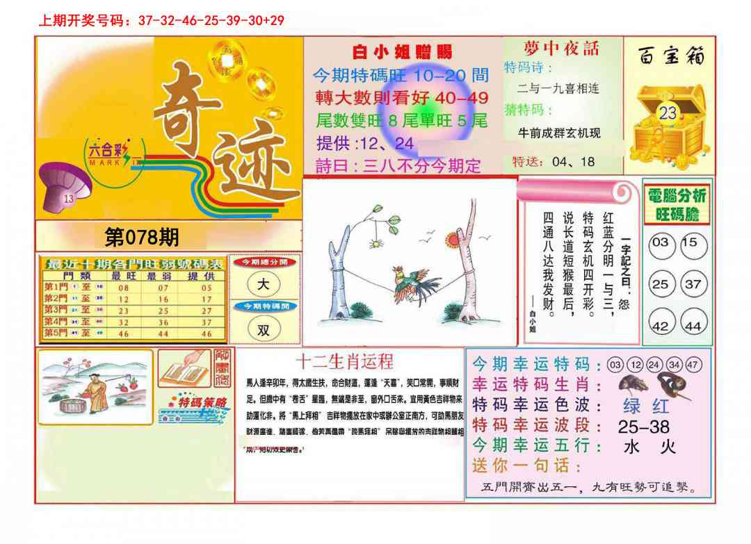 078期九龍奇迹A(推荐)[图]